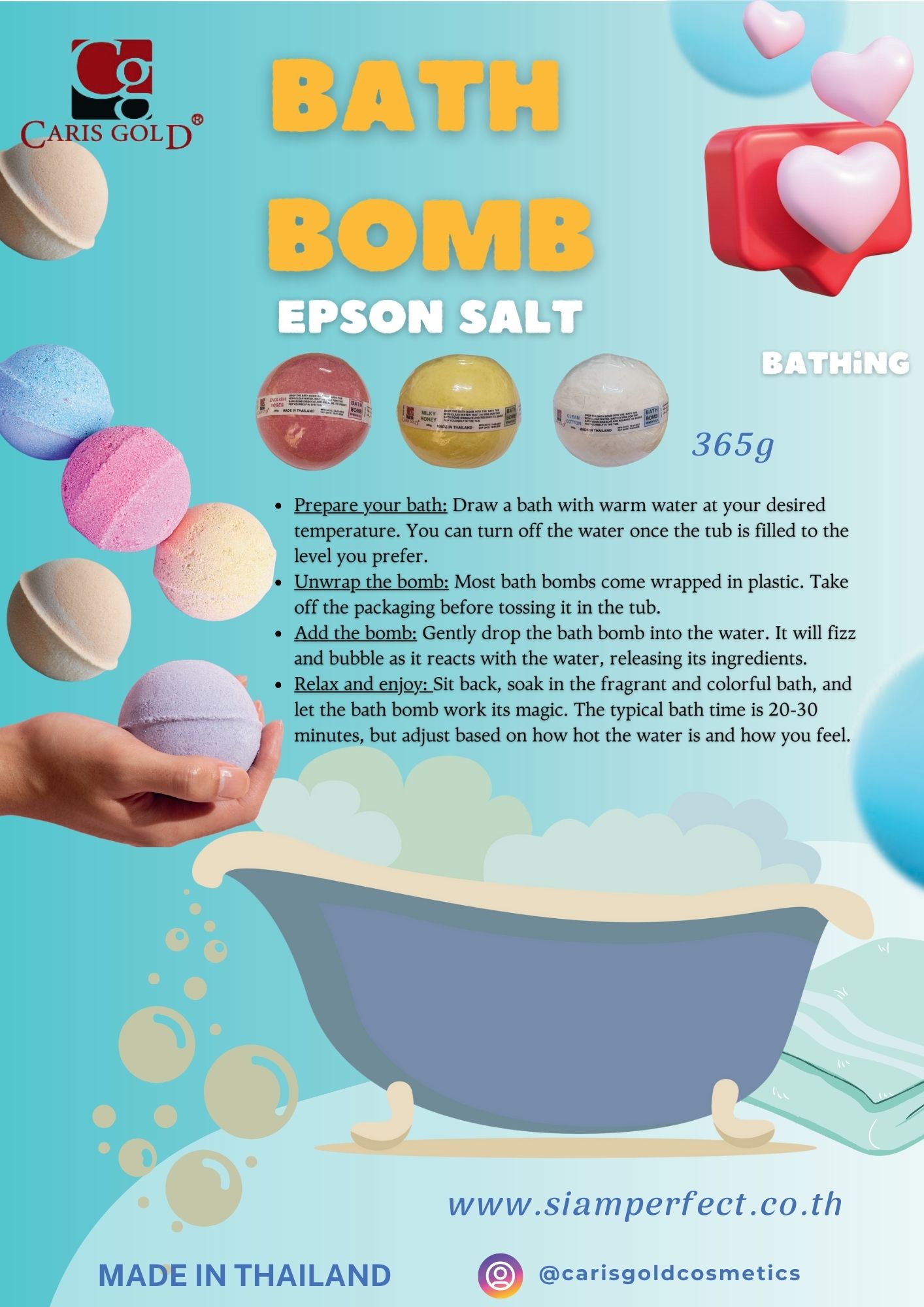 CG Bath Bomb Poster